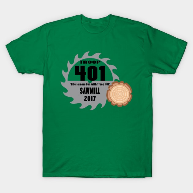 401 Camp Shirt Summer 2017 T-Shirt by Troop401